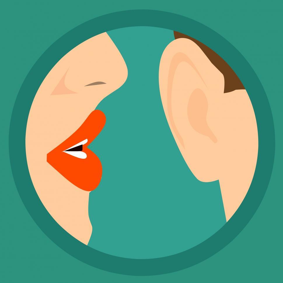 Free Image of whispering Woman  