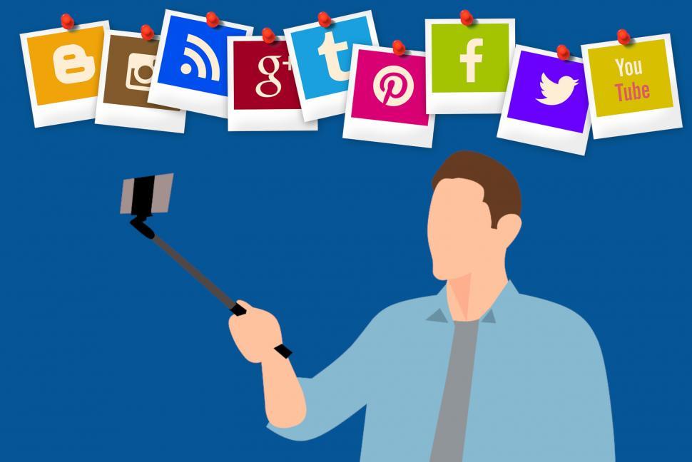 Free Image of using Selfie stick  