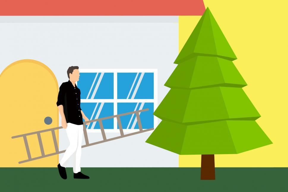Free Image of Christmas tree decorating  