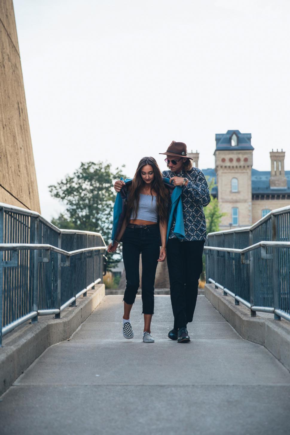 Free Image of cCouple walking together 