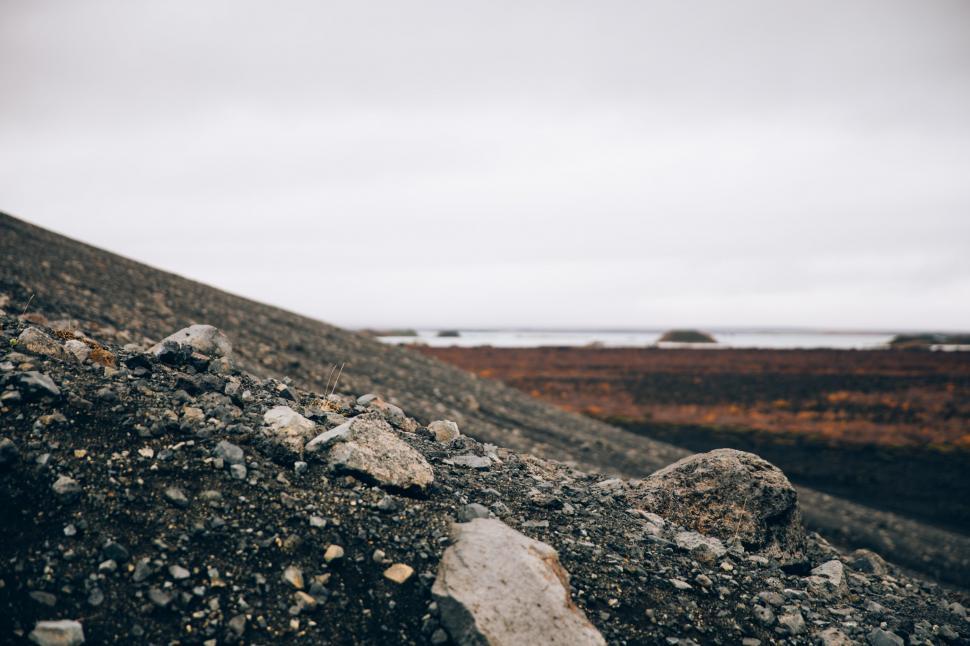 Free Image of Crumbling volcanic hillside 