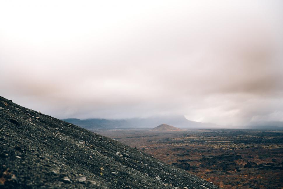 Free Image of Crumbling volcanic hillside 