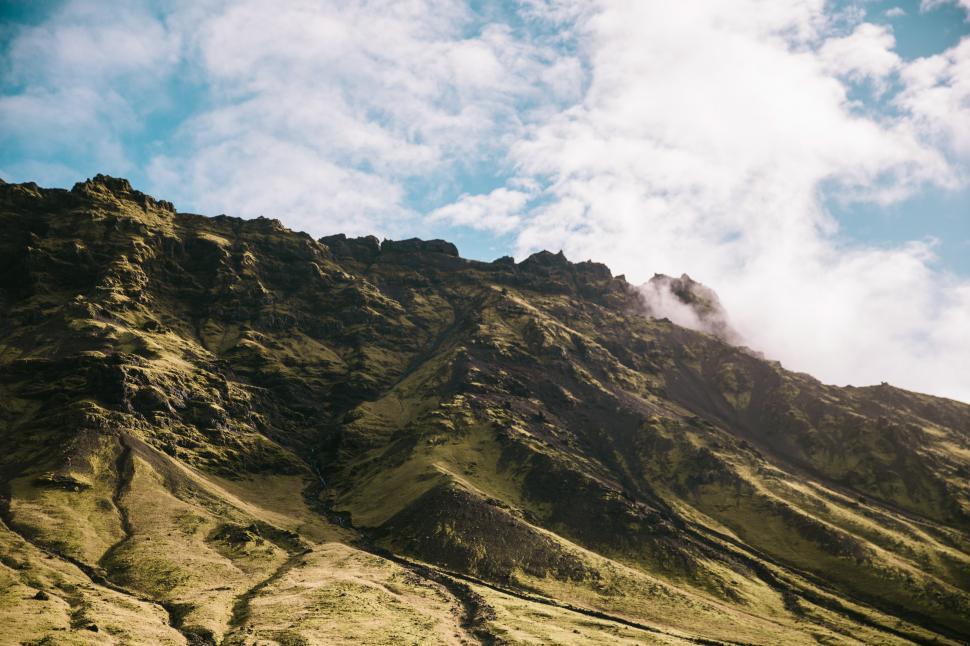 Free Image of Moss-grown rocky hills 