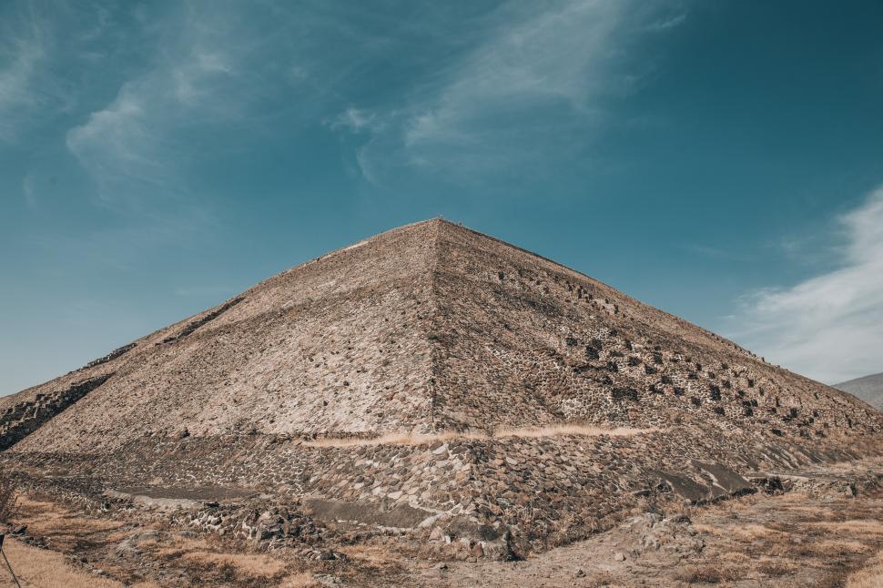 Free Image of Pyramid of the Sun in Mexico State, Mexico 