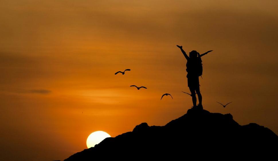 Free Image of hiking freedom  