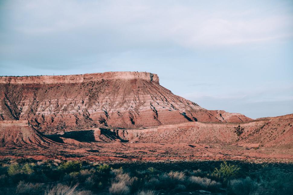 Free Image of Arizona landscape under clear sky 