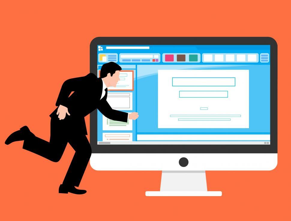 Free Image of website template design  