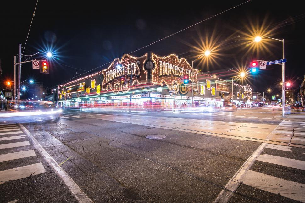 Free Image of Corner view of Honest Eds store 