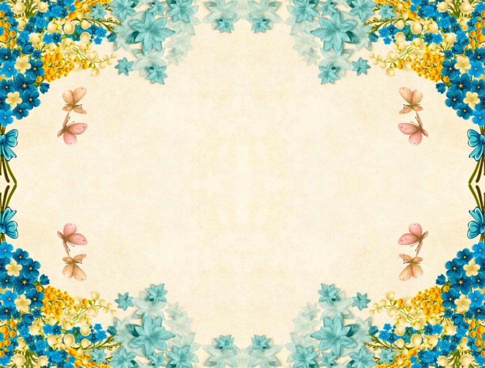 Free Image of floral card  