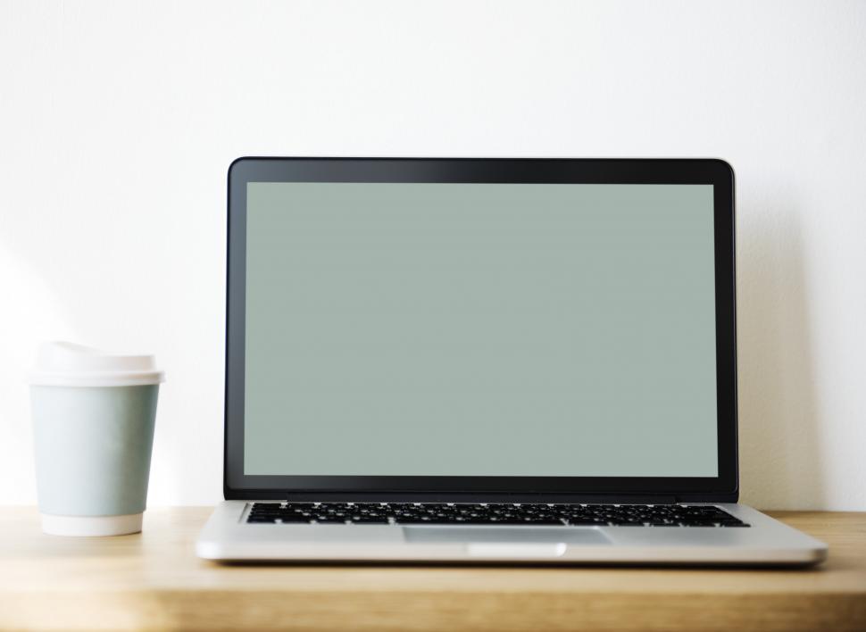 Free Image of Close up of a laptop on the table 