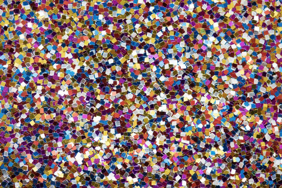 Free Image of Colorful clear glass pieces for mosaic 