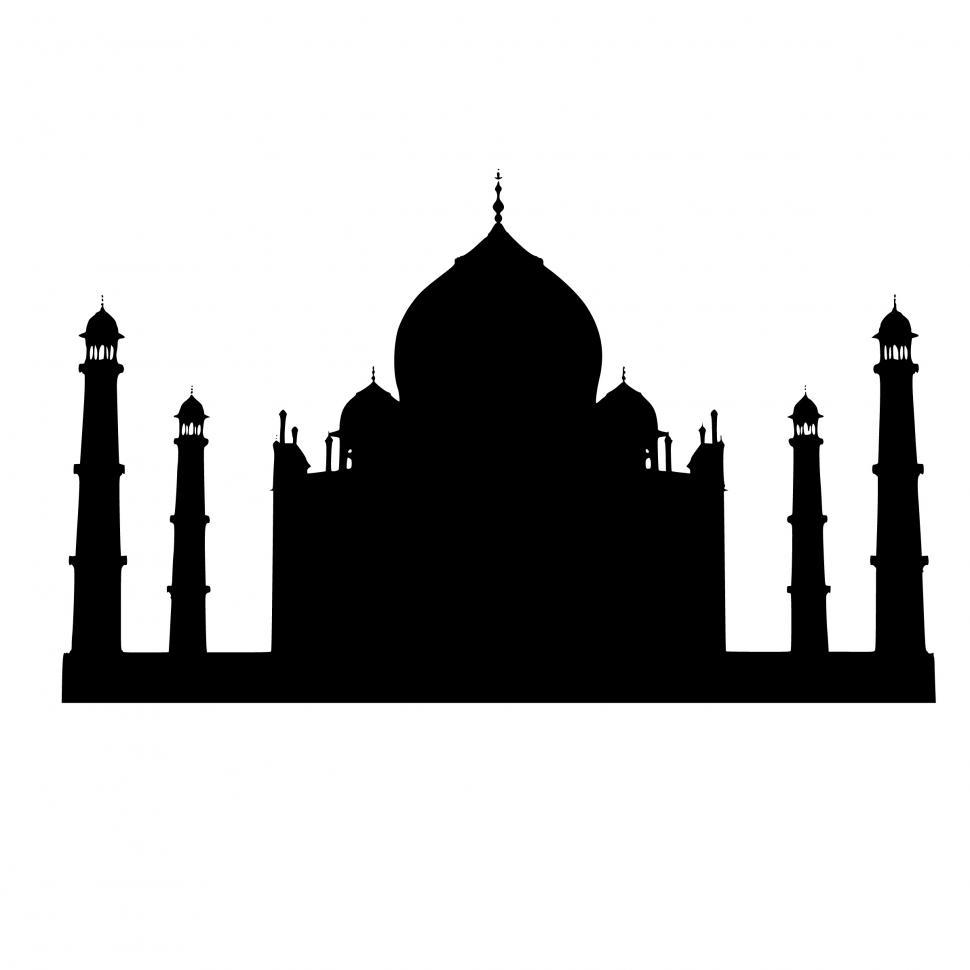 Free Image of Taj Mahal Silhouette  