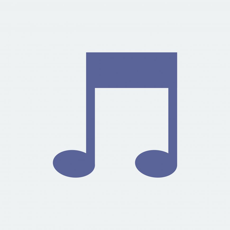 Free Image of Musical single bar note symbol 