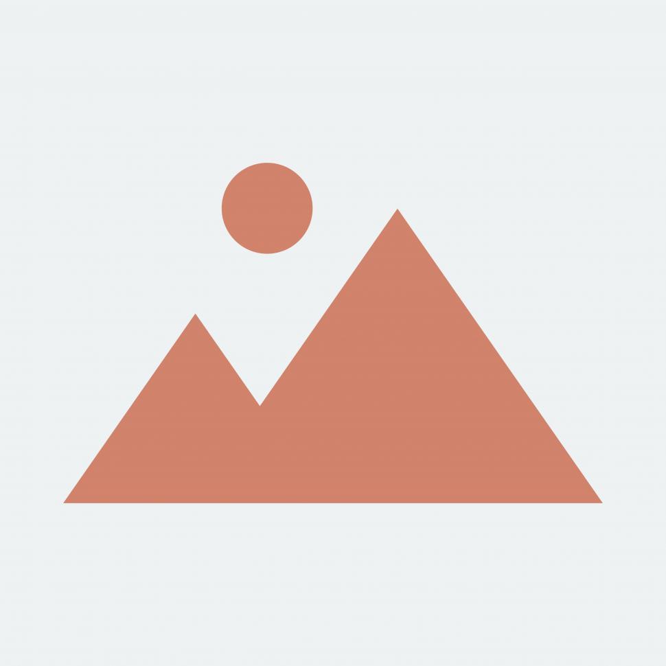 Free Image of Sun over mountains vector graphic 