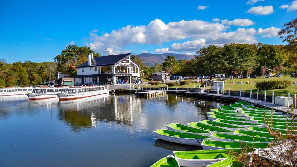 Free Image of Boats at Japanese Public Park  