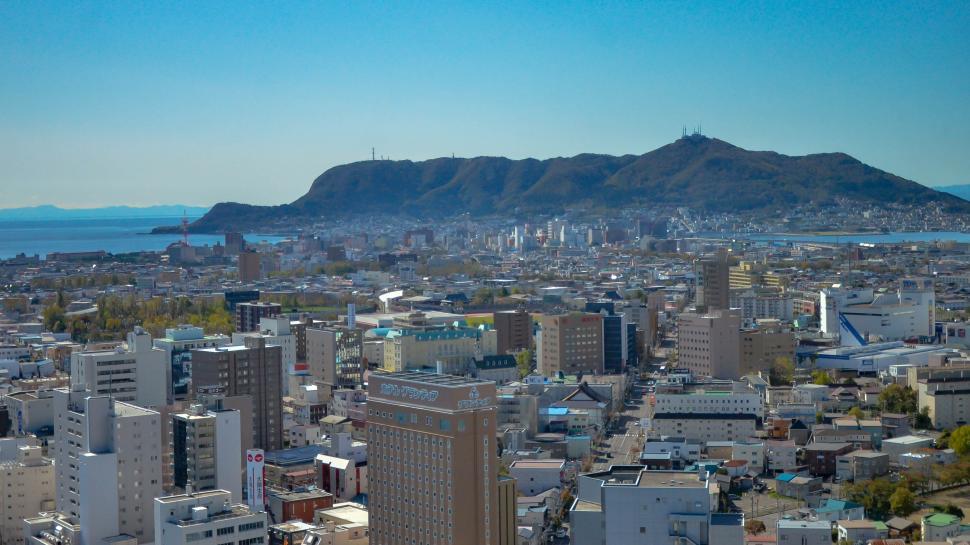 Free Image of Coastal City in Japan  