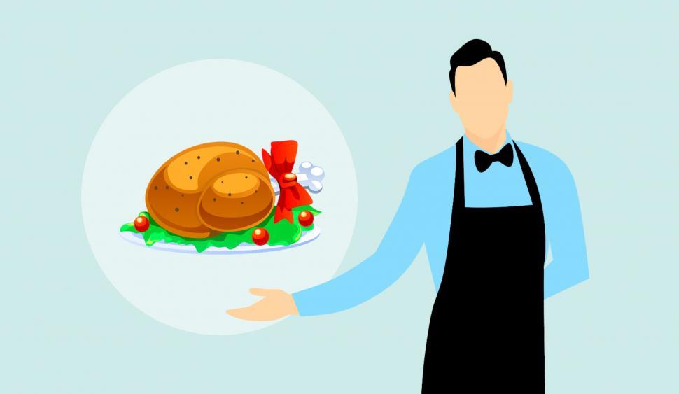 Free Image of turkey meal  