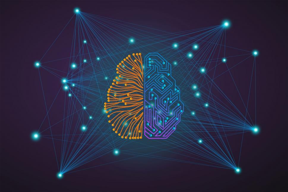 Free Image of The Connected Brains - Artificial Intelligence Interface  