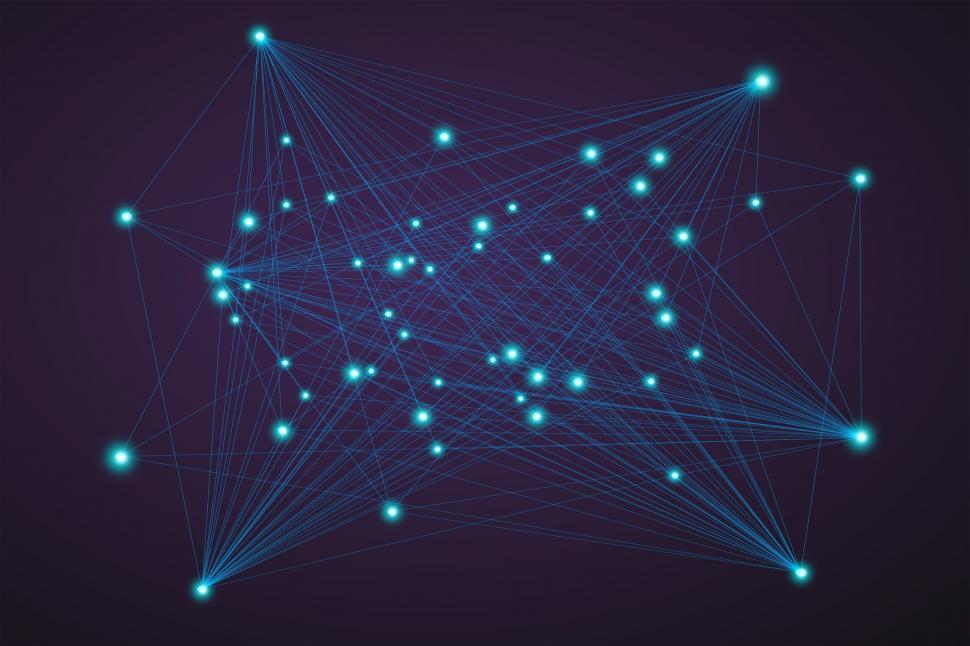 Free Image of Technology Background - Network of Relations  