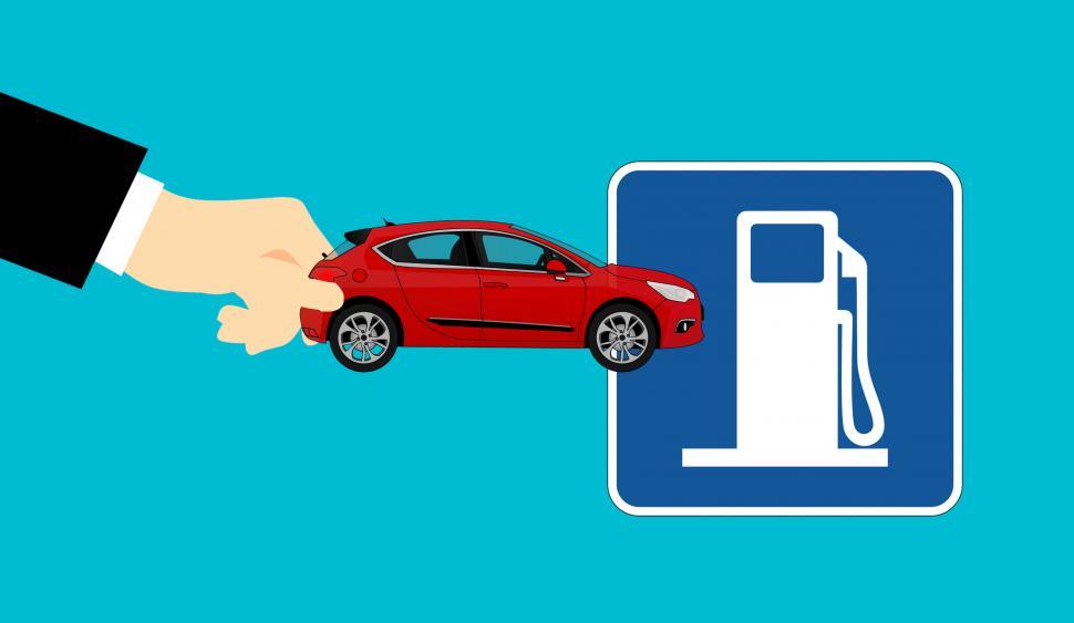 Free Image of gas station Illustration  