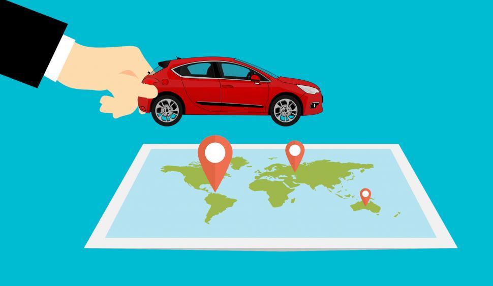 Free Image of trip map  