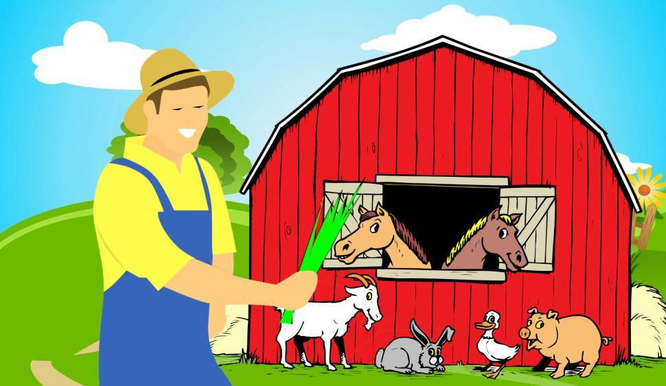 Free Image of farm animals  