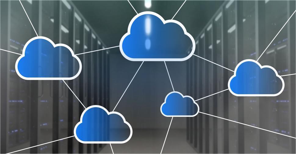 Free Image of Digital Transformation Concept - Cloud Networks Interconnected 