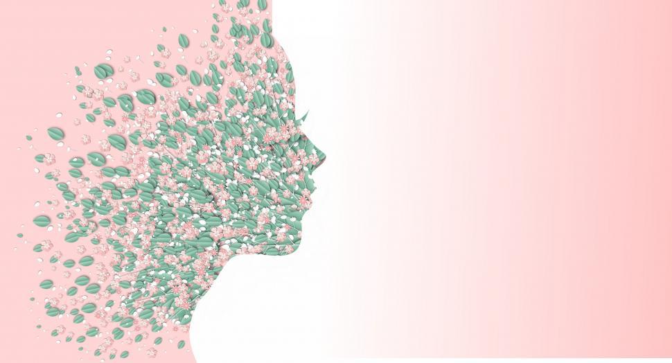 Free Image of The Arrival of Spring - Concept with Feminine Silhouette  