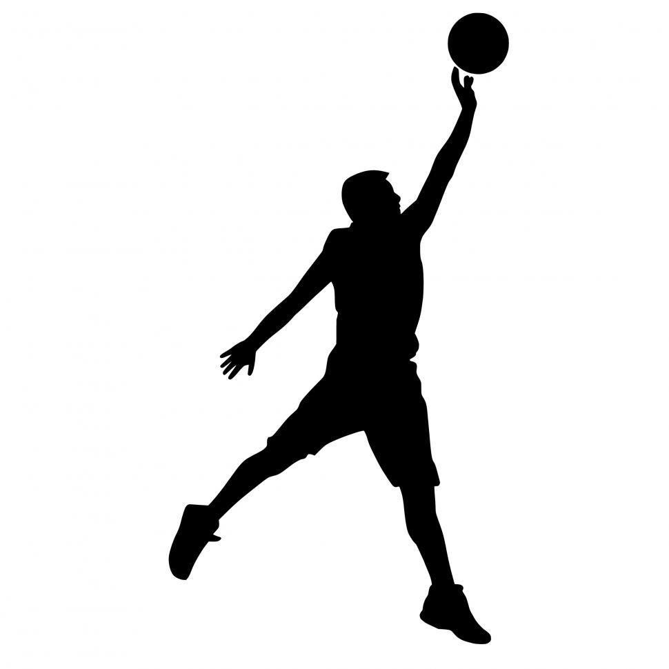 Free Image of basketball dunk Silhouette  