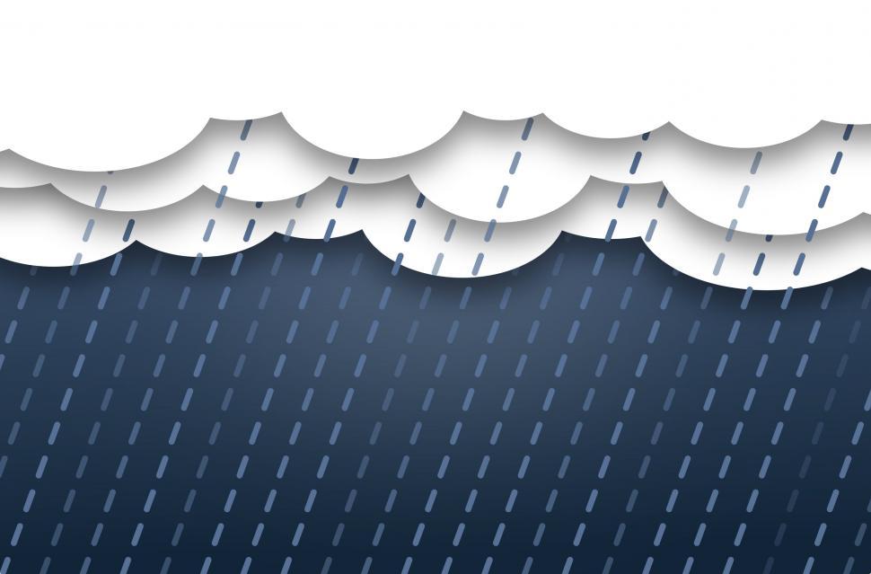 Free Image of Abstract Clouds with Rain - Background with Copyspace  