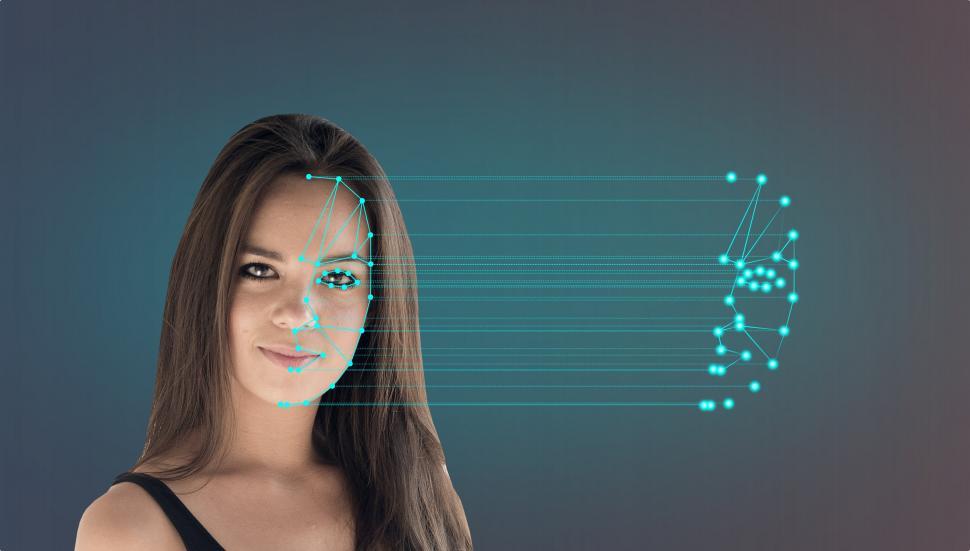 Free Image of Biometric Verification - Face Recognition - Biometrics and Security Concept  