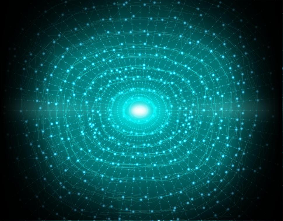 Free Image of Abstract Radial Pattern - Technology Background  