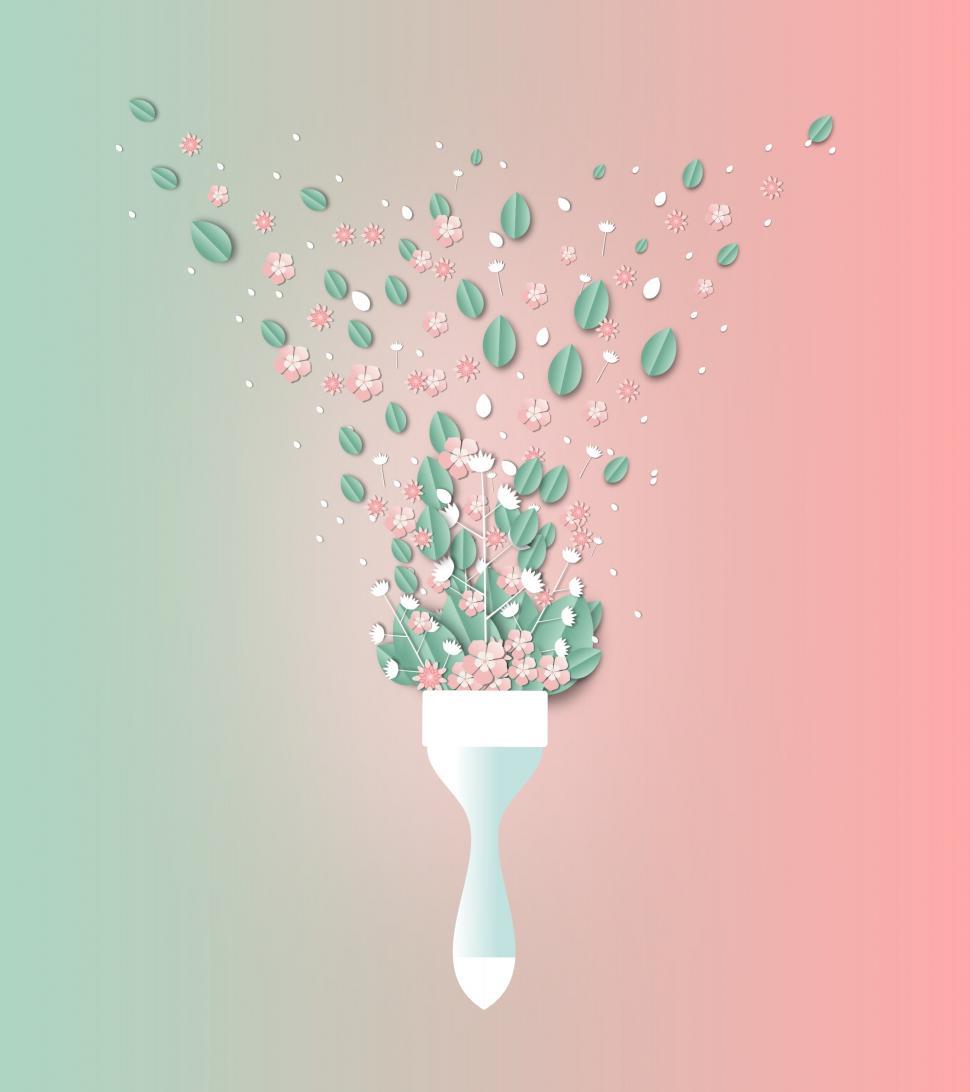 Free Image of Painting the Spring - Spring Concept with Bouquet of Garden Flowers  