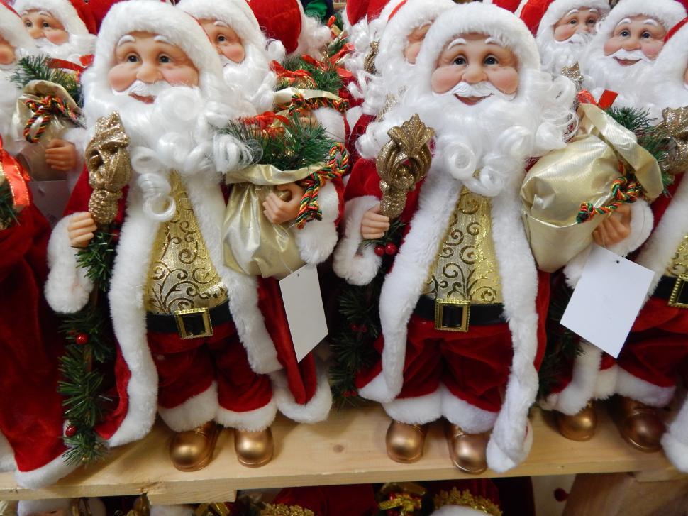 Free Image of Christmas gifts santa claus and the tree decorations Christmas gifts santa claus and the tree decorations 