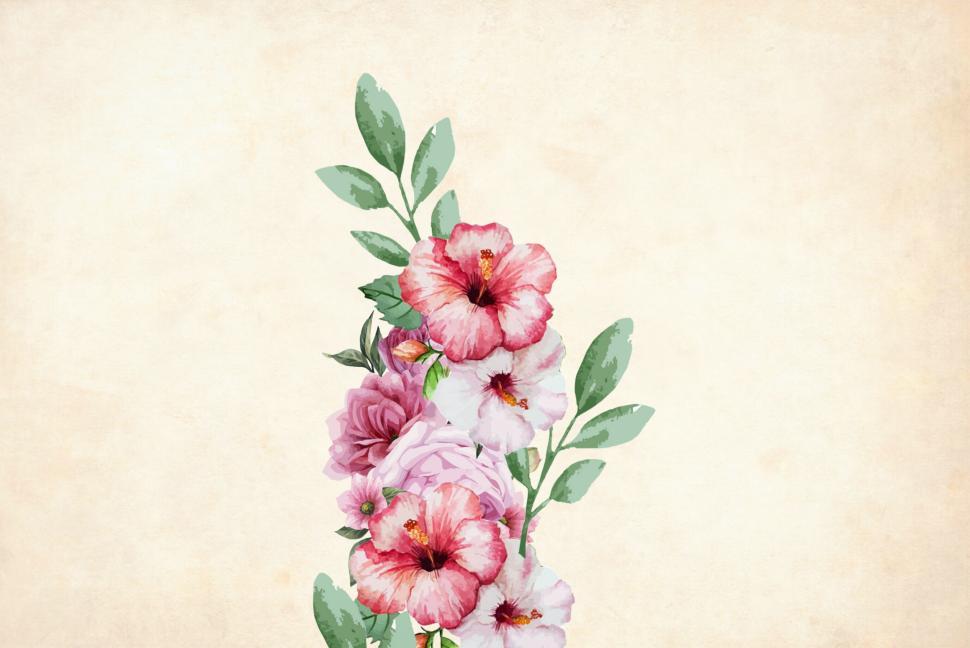 Free Image of Flower Background Centered 