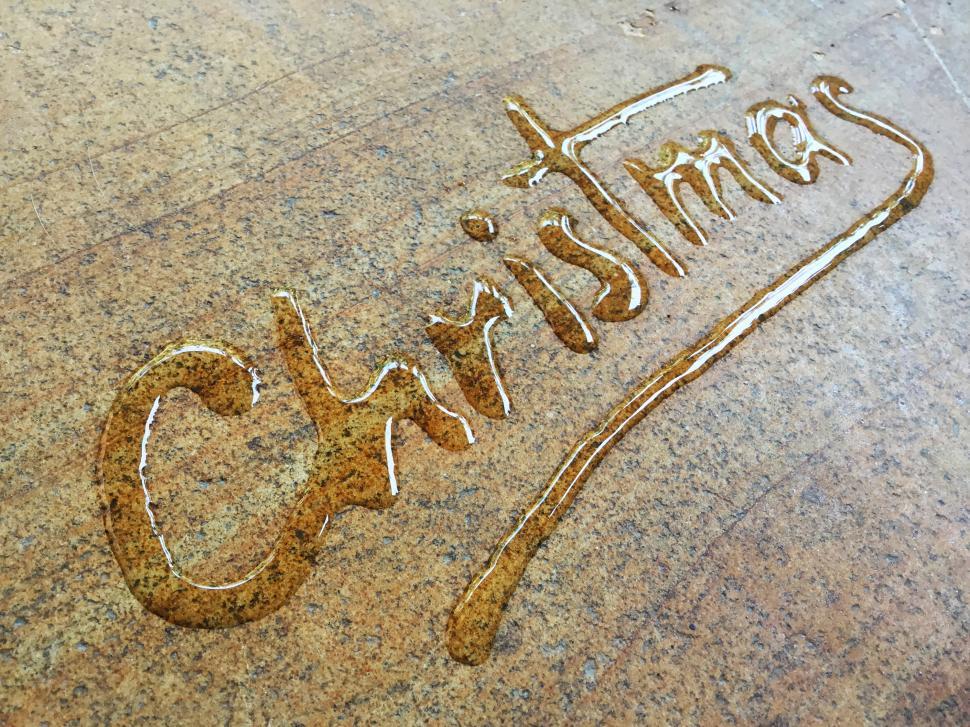 Free Image of Merry Christmas water calligraphy  