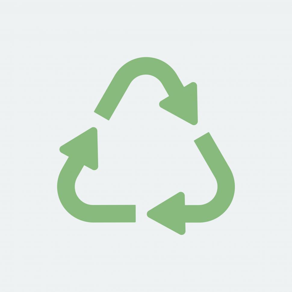 Free Image of Green recycling symbol 