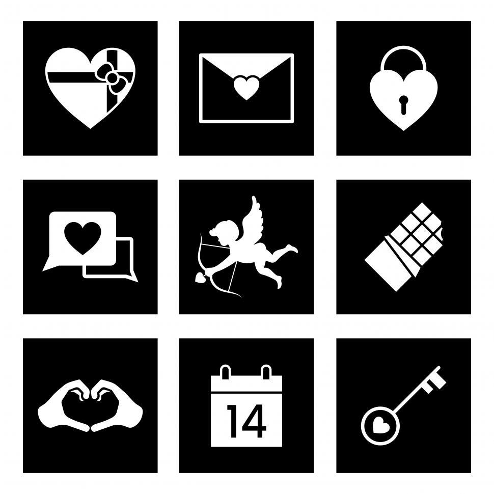 Free Image of Valentine s day vector icons 