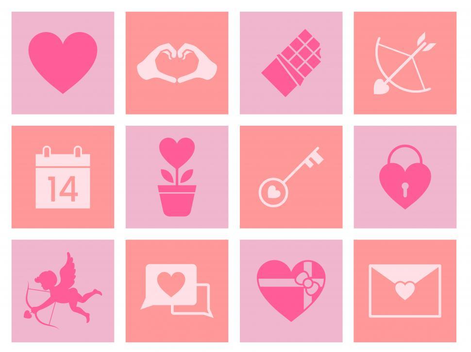 Free Image of Valentine s day vector icons 
