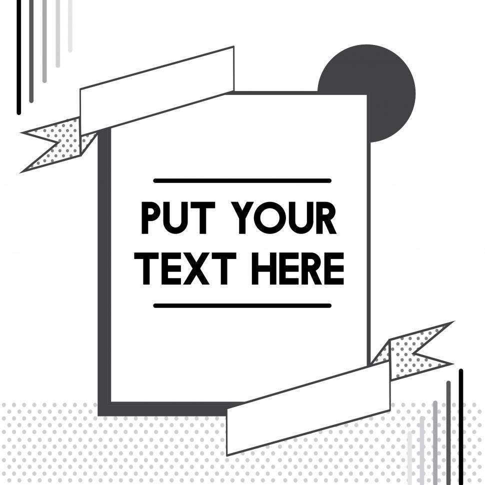 Free Image of Ribbon frame clip art vector 