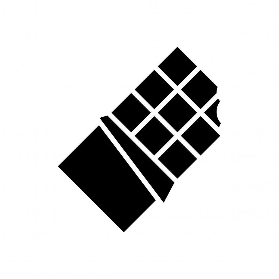 Free Image of A chocolate bar vector icon 