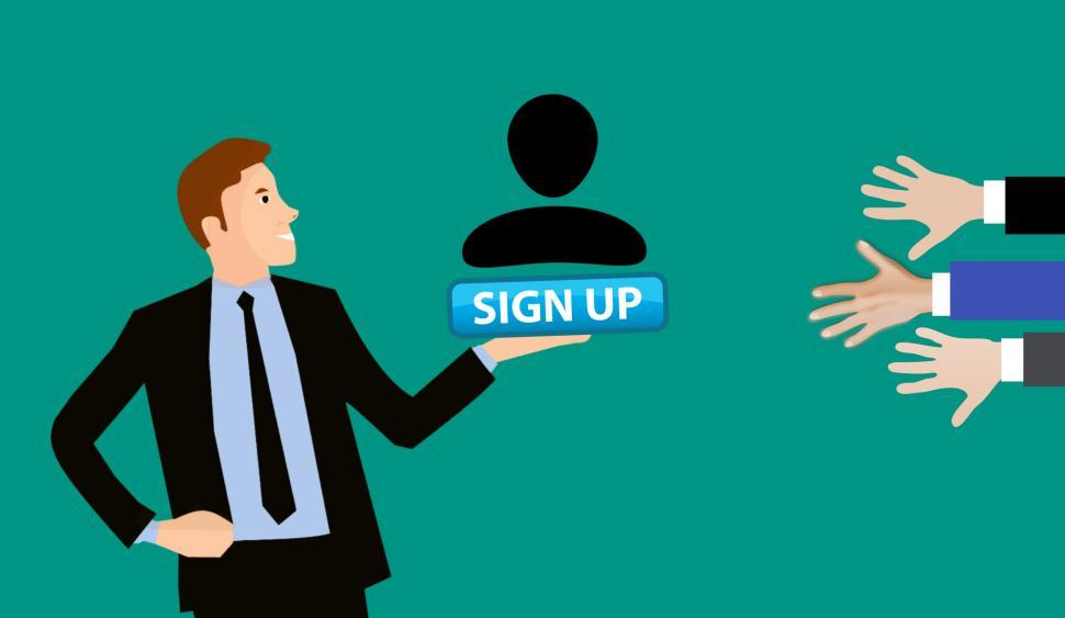 Free Image of sign up Invitation  