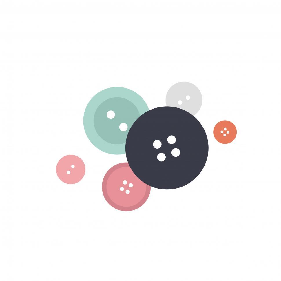 Free Image of clothing buttons vector icon 