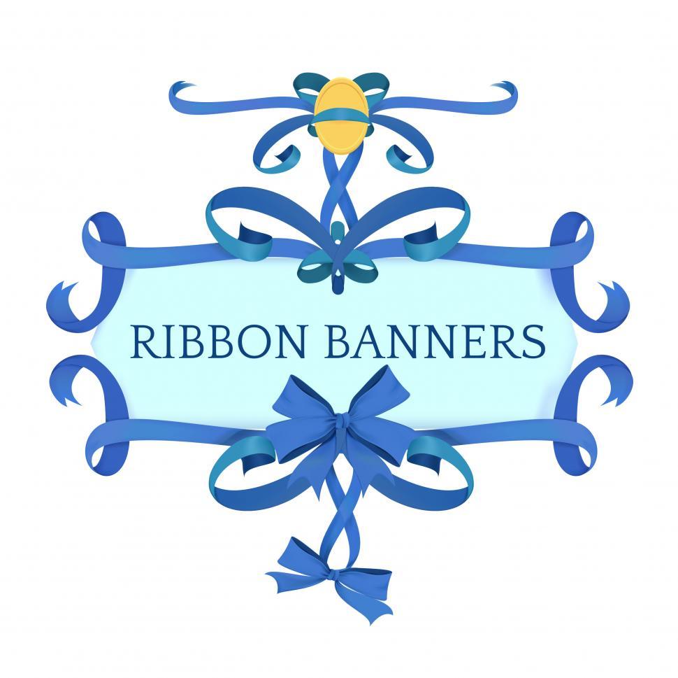 Free Image of Ribbon banner icon vector 