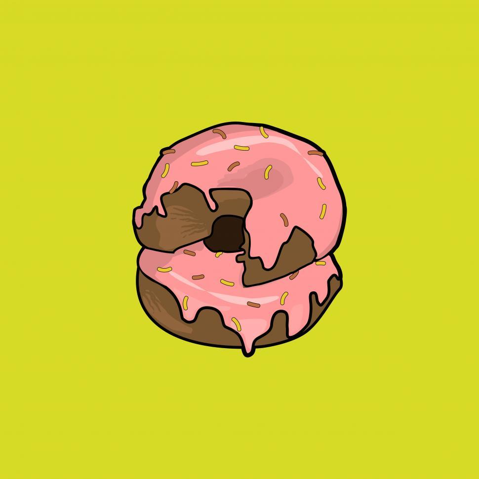 Free Image of Doughnut icon vector 