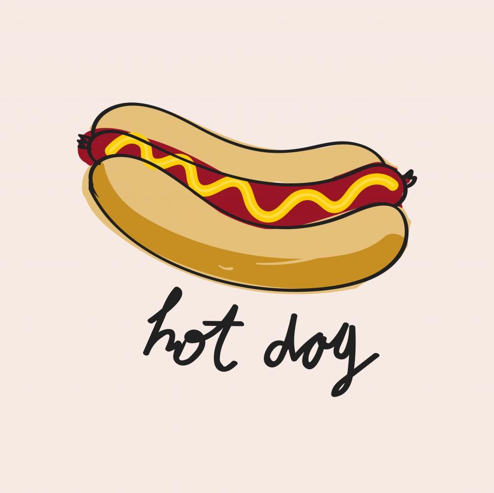 Free Image of Hot dog vector icon 