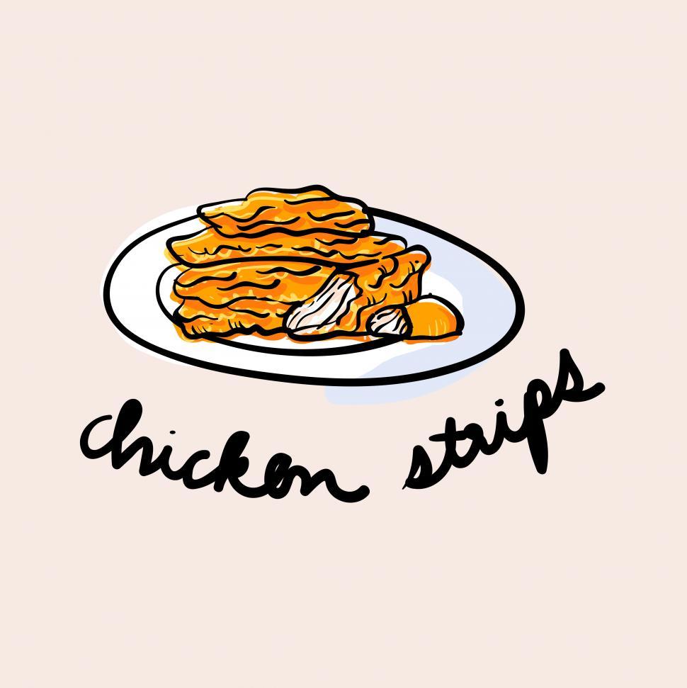 Free Image of Chicken strips vector icon 