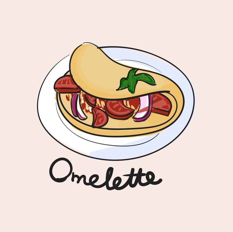 Free Image of Omelette vector icon 
