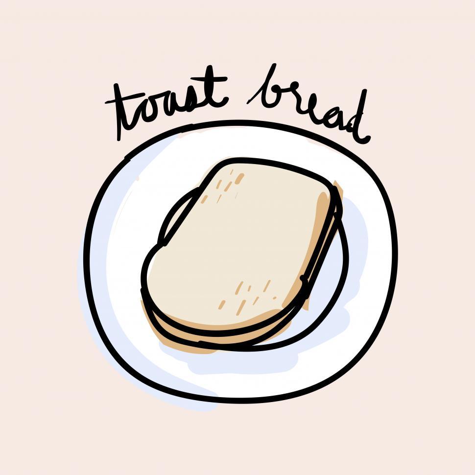 Free Image of Toast bread vector icon 