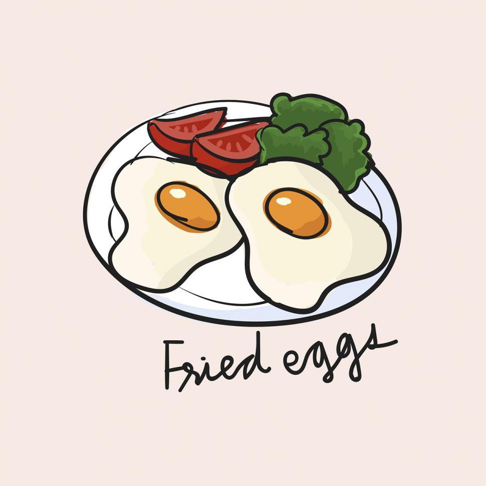 Free Image of Fried egg vector icon 